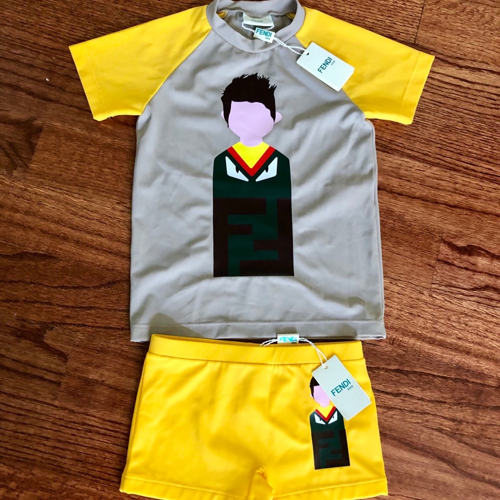 Boys Fendi swim suit AUTHENTIC